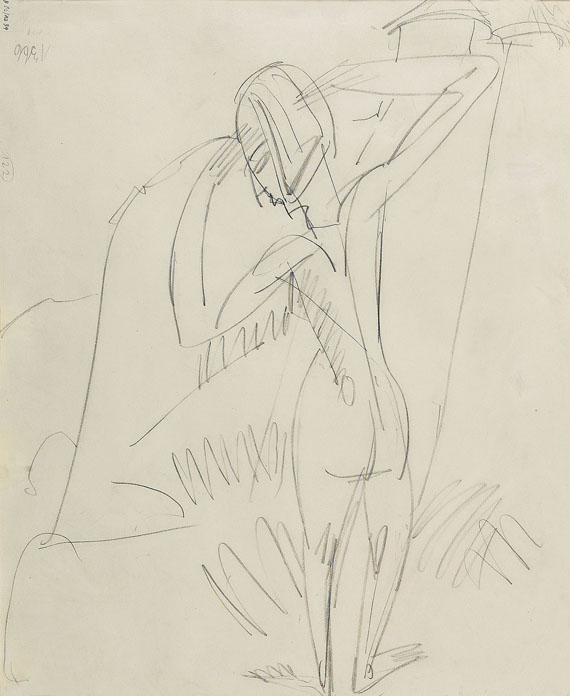 Ernst Ludwig Kirchner - Stehender weiblicher Akt