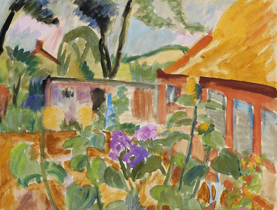 Erich Heckel - Bauerngarten in Angeln