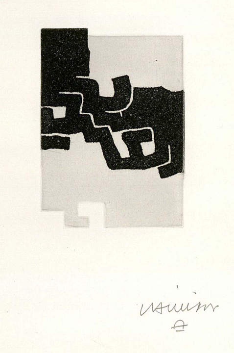 Eduardo Chillida - Racine, Ch., Sujet est la clairière de son corps. 1975