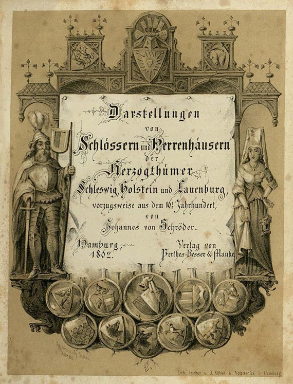   - Darstellungen von Schlössern. 1862.