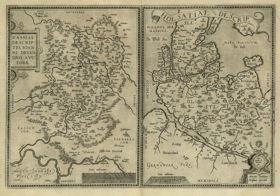 Deutschland - Hassiae descriptio. Holsatiae descrip.