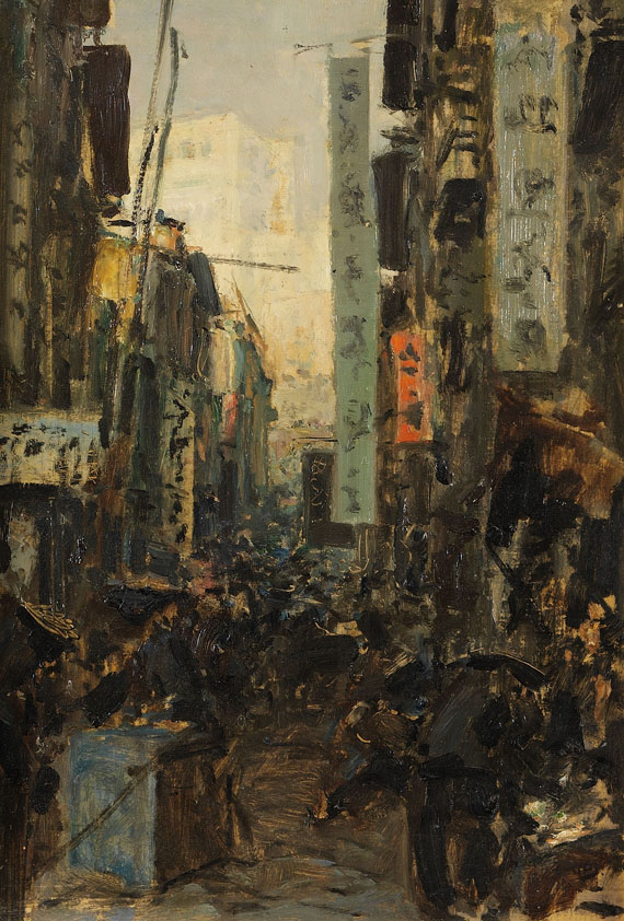 Erich Kips - Hongkong, Straße gegen den Victoria-Hill