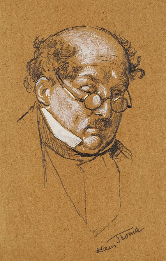 Hans Thoma - Männerporträt
