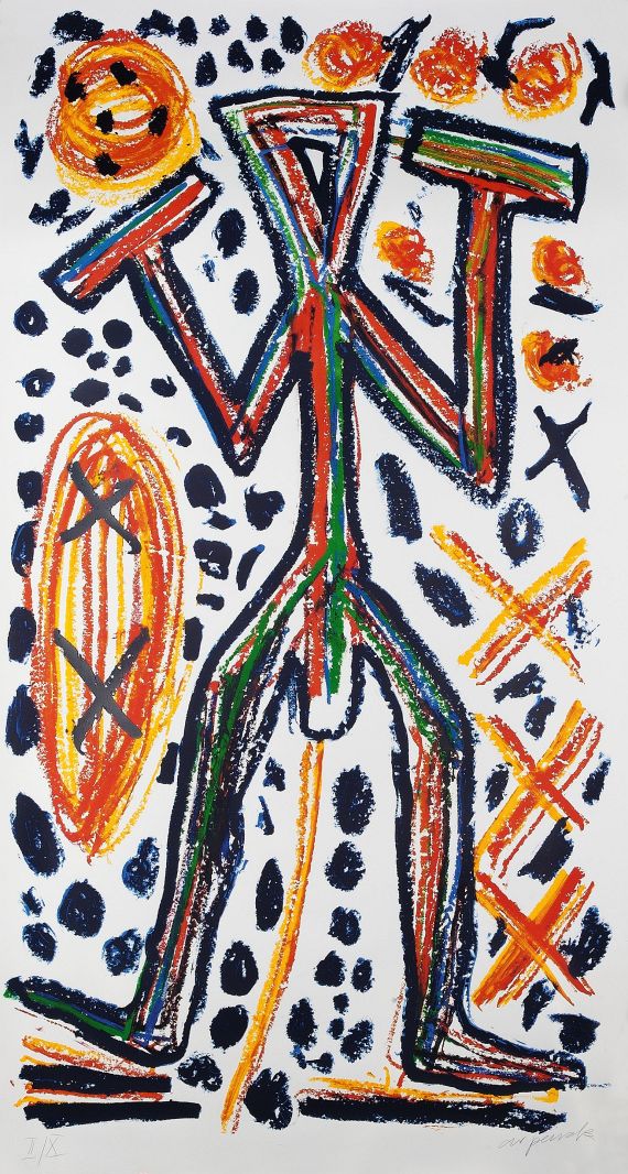 A. R. (d. i. Ralf Winkler) Penck - Ohne Titel (Figur)