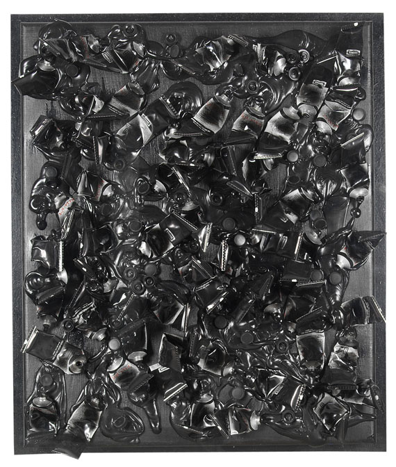 Fernandez Arman - Monochrome Accumulation no. 1507