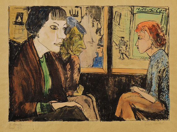 Erich Heckel - In der Tram