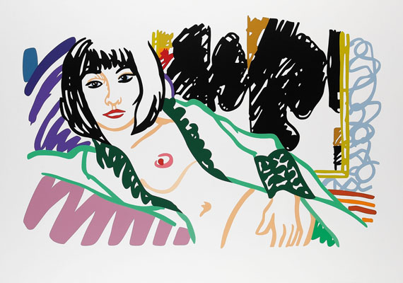 Tom Wesselmann - Monica in robe with Motherwell