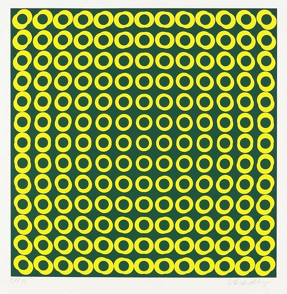 Victor Vasarely - Abstrakte Komposition