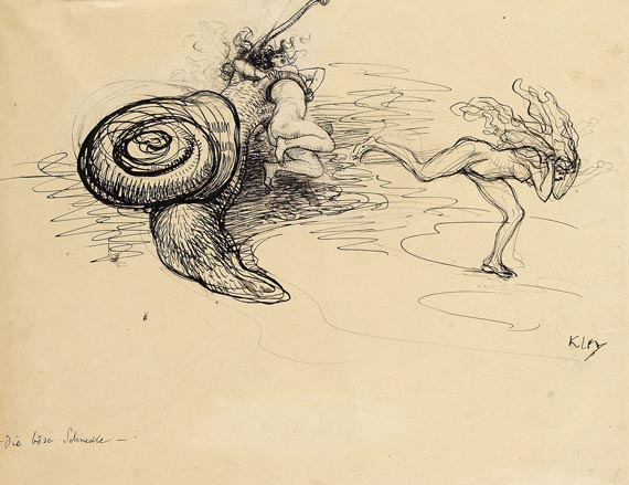 Heinrich Kley - Die böse Schnecke