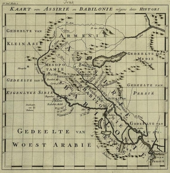 Asien - 12 Bll. historische Karten von Vorderasien.