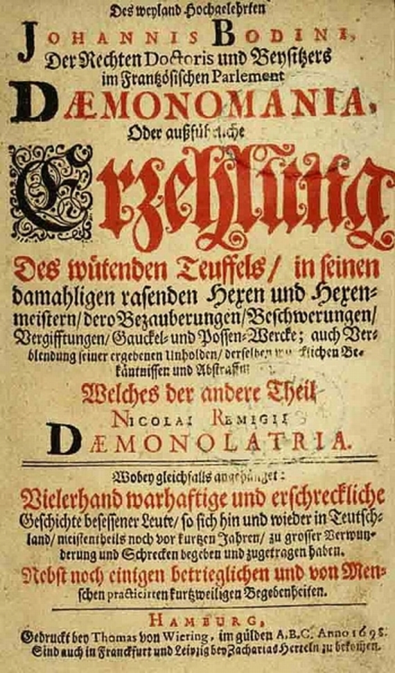 Johannis Bodini - Daemonomania. 1698