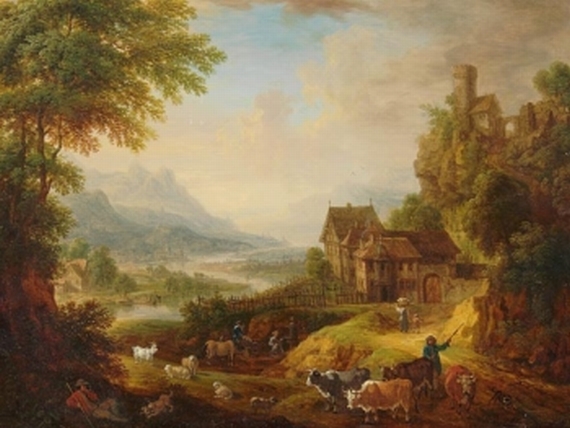 Christian Georg Schüz I - Kleine Rheinlandschaft