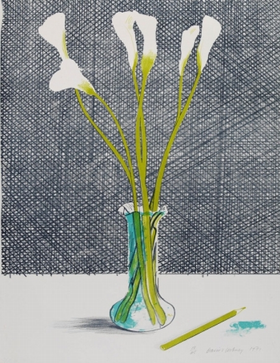 David Hockney - Lillies (Still Life)