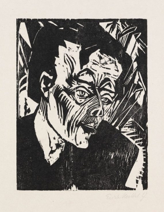 Erich Heckel - Roquairol (Bildnis Ernst Ludwig Kirchner)