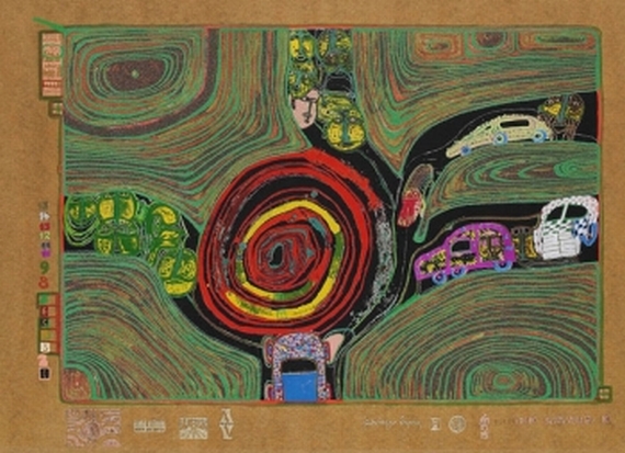 Friedensreich Hundertwasser - Kreisverkehr der Straßengekreuzigten