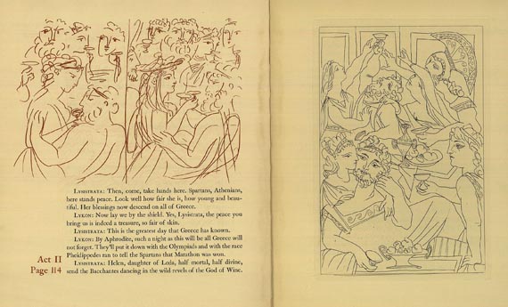 Pablo Picasso - Aristophanes, Lysistrata. 1934