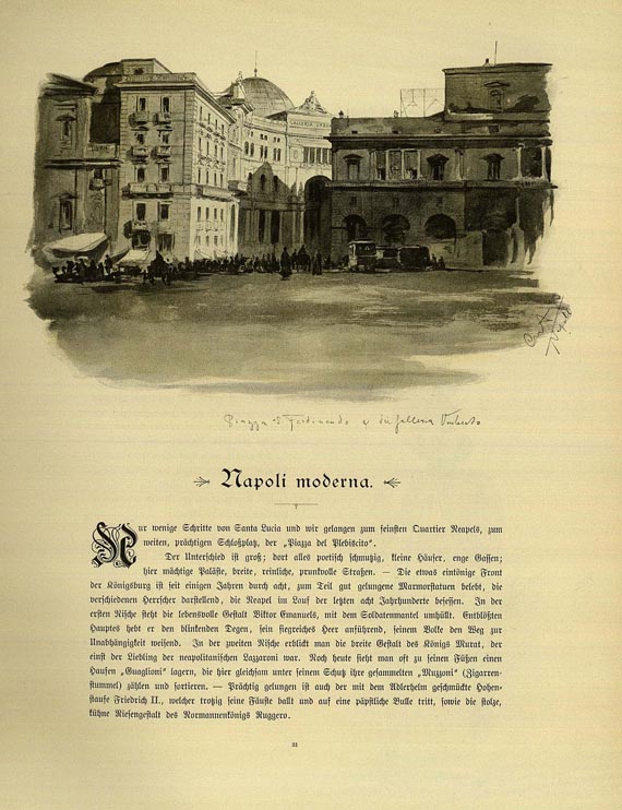  Italien - Allers, Chr. W., La bella Napoli. Um 1840