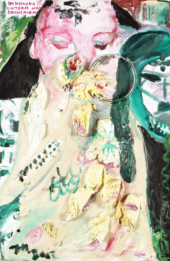 Jonathan Meese - Im Kimono "Lady Schnurrkuss de Hot"