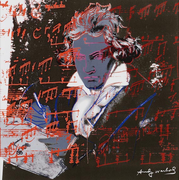 Andy Warhol - Nach - Rosenthal Wand-Objekt "Ludwig van Beethoven"