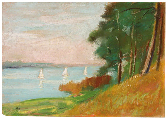 Lesser Ury - Segelregatta am Wannsee