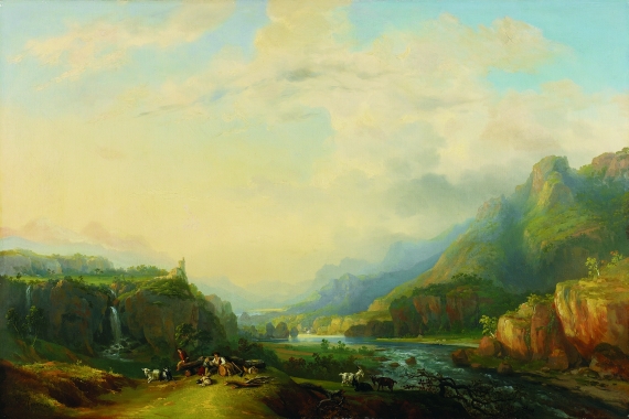 Alexandre Louis M. Théodore Richard - Romantische Landschaft