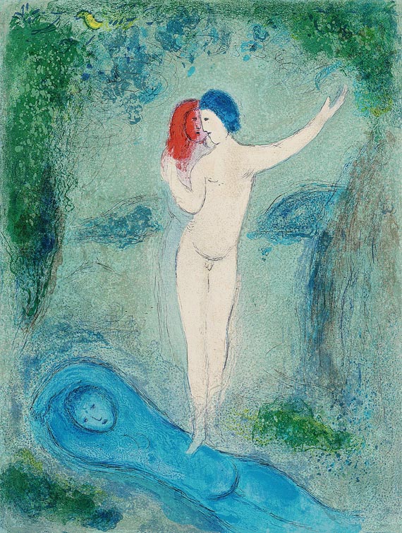 Marc Chagall - Der Kuss Chloes