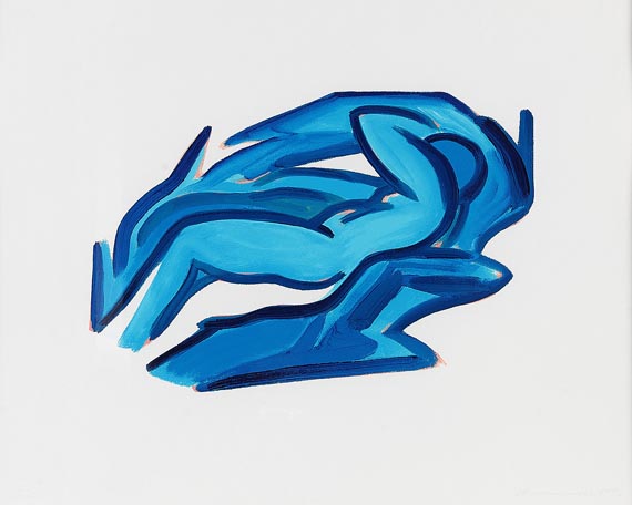 Tom Wesselmann - Blue nude # 4