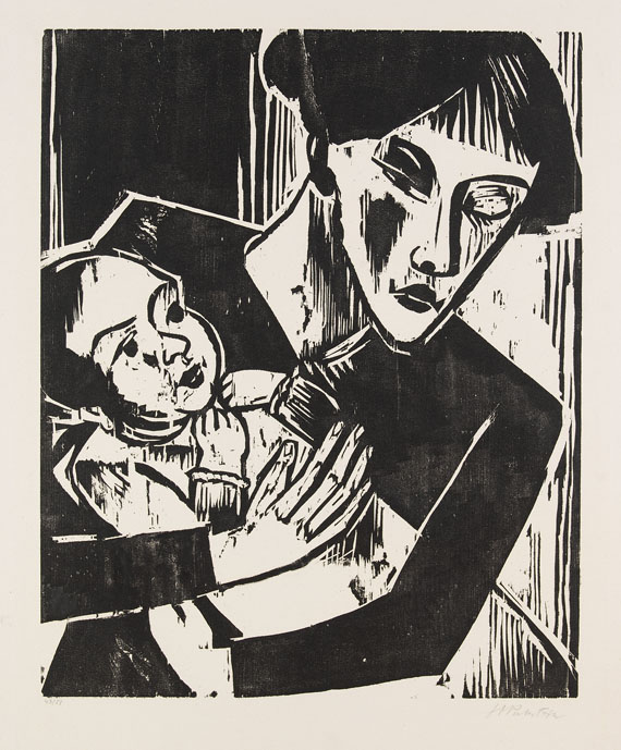 Hermann Max Pechstein - Einäugige Mutter