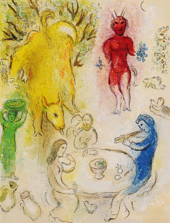 Marc Chagall - Das Festmahl mit Pan