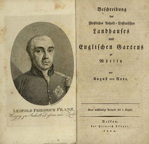  Sachsen-Anhalt - Rode, A. von, Englischen Gartens zu Wörlitz, 1814.