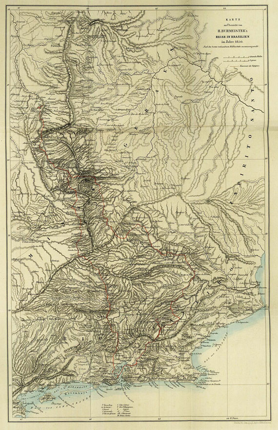 Hermann Burmeister - Reise nach Brasilien. 1853