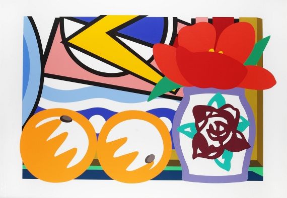 Tom Wesselmann - Still life with Lichtenstein and two oranges