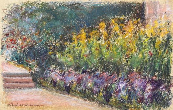 Max Liebermann - Blumenrabatte im Wannseegarten