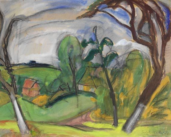 Erich Heckel - Landschaft bei Osterholz an der Flensburger Förde