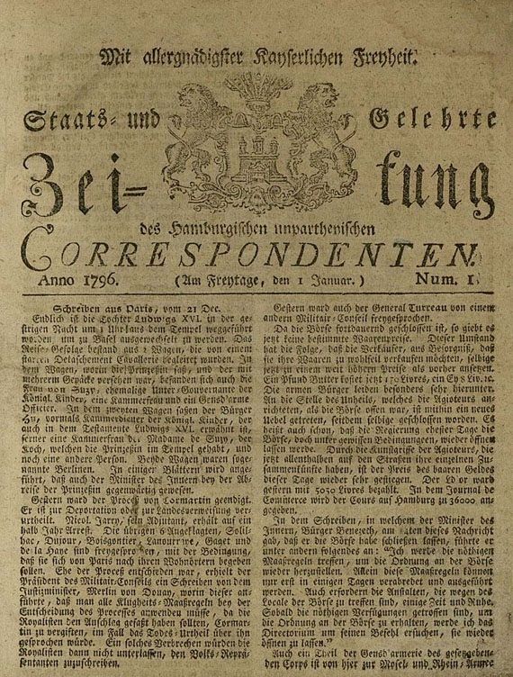 Hamburg - Staats- und Gelehrte Zeitung, Jg. 1796. [40]