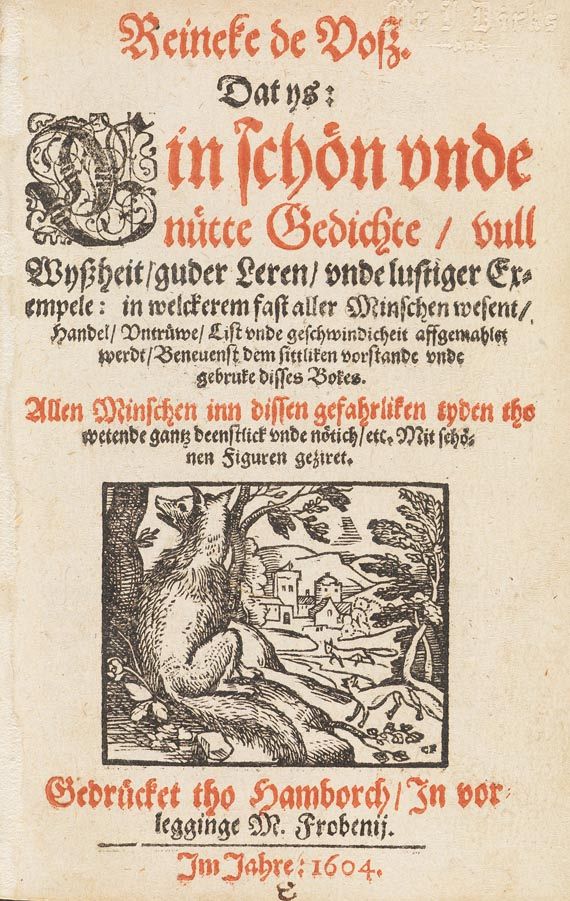   - Reineke de Vosz. 1604.