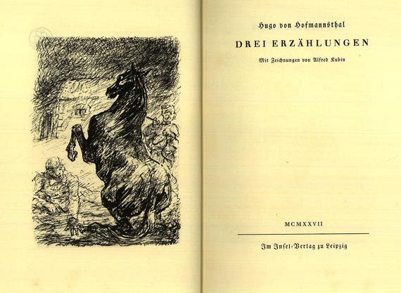 Hugo von Hofmannsthal - Drei Erzählungen. 1927.