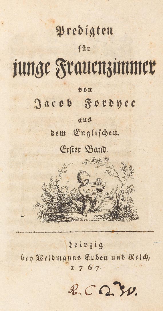 Jacob Fordyce - Predigten für junge Frauenzimmer, 1767. - Autre image