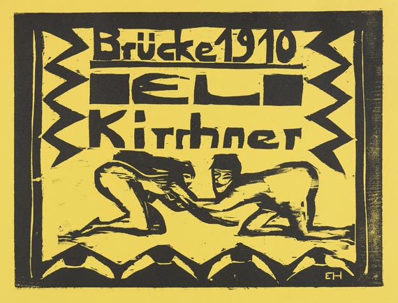  Mappenwerk / Portfolio - Fünfte Jahresmappe der Künstlergruppe Brücke (Ernst Ludwig Kirchner)