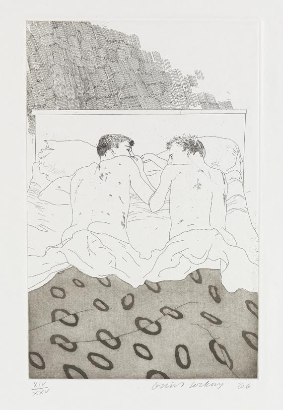 David Hockney - Fourteen poems by C. P. Cavafy. Chosen and illustrated with twelve etchings by David Hockney - Autre image