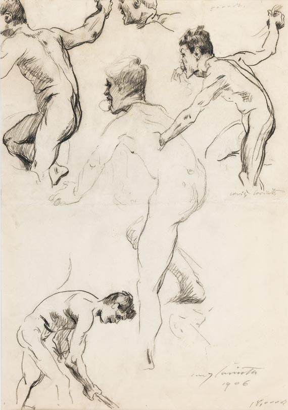 Lovis Corinth - Studie Adam aus dem Zyklus "Die ersten Menschen"