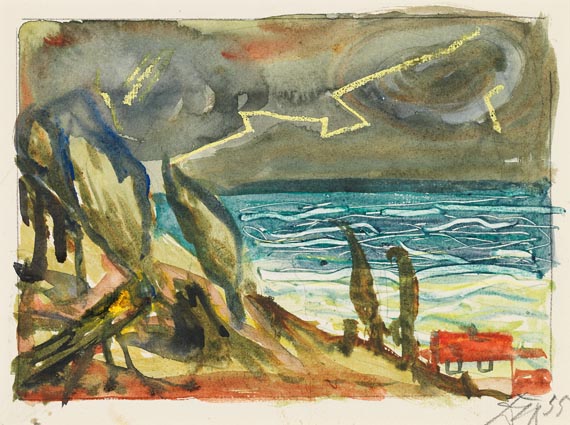 Otto Dix - Gewitter am See