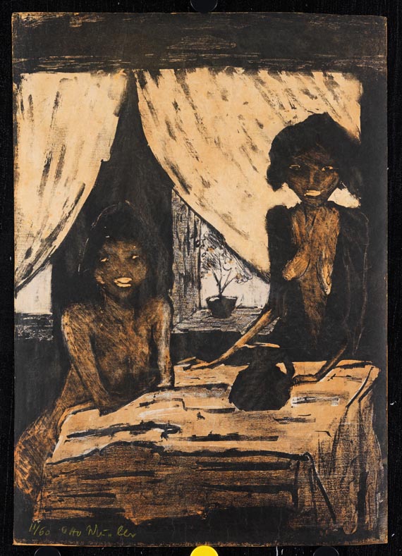 Otto Mueller - Zwei Zigeunermädchen im Wohnraum - Autre image
