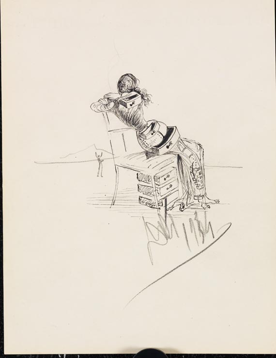 Salvador Dalí - Nue assise aux Tiroirs - Autre image