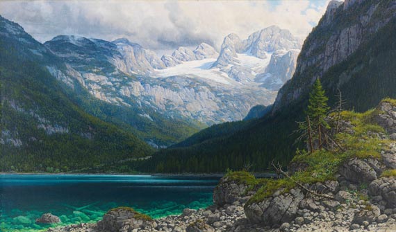 Rudolf Reschreiter - Vorderer Gosausee mit Blick auf den Dachstein