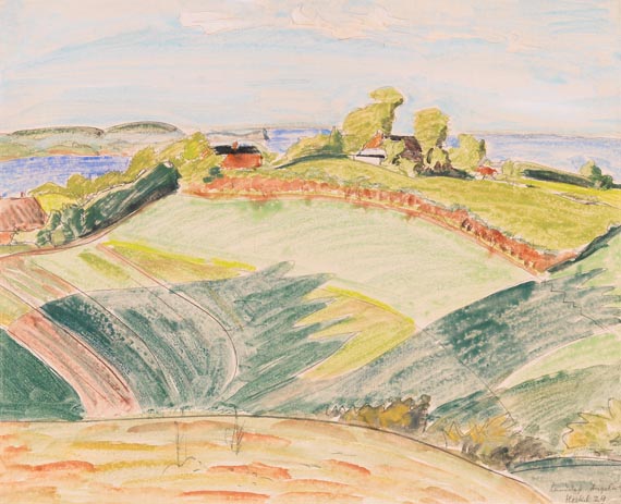 Erich Heckel - Landschaft in Angeln