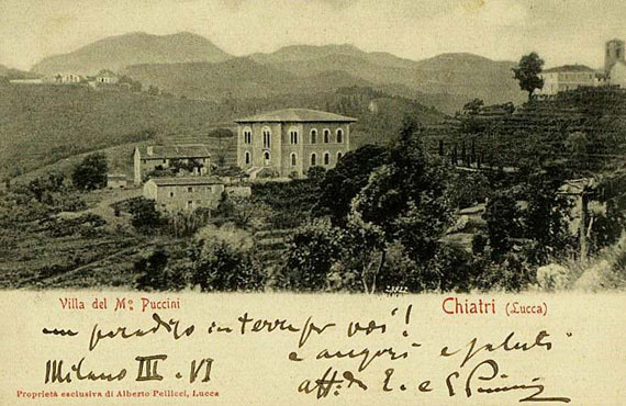 Giacomo Puccini - Eigh. Karte. 1906.