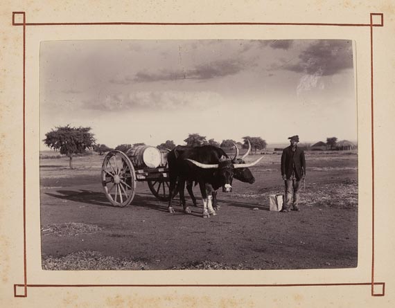  Südafrika - Kolonial-Konvolut. Fotos u. Dokumente d. Familie Stephani, ca. 15 Tle. (um 1869-1904) - Autre image