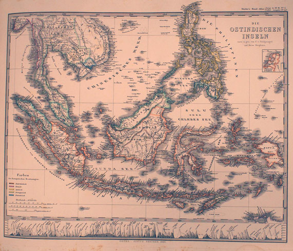 Atlanten - Stieler, Adolf, Hand-Atlas (1866)