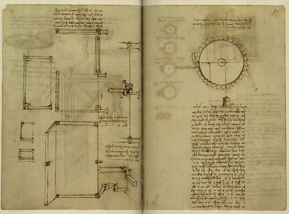  Leonardo da Vinci - Faks. Codices  Madrid. 1974. 5 Bde.